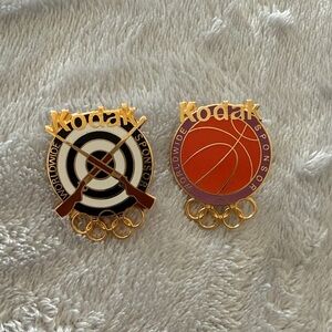 1996 Olympics Pins Atlanta Kodak shooting and basketball pins